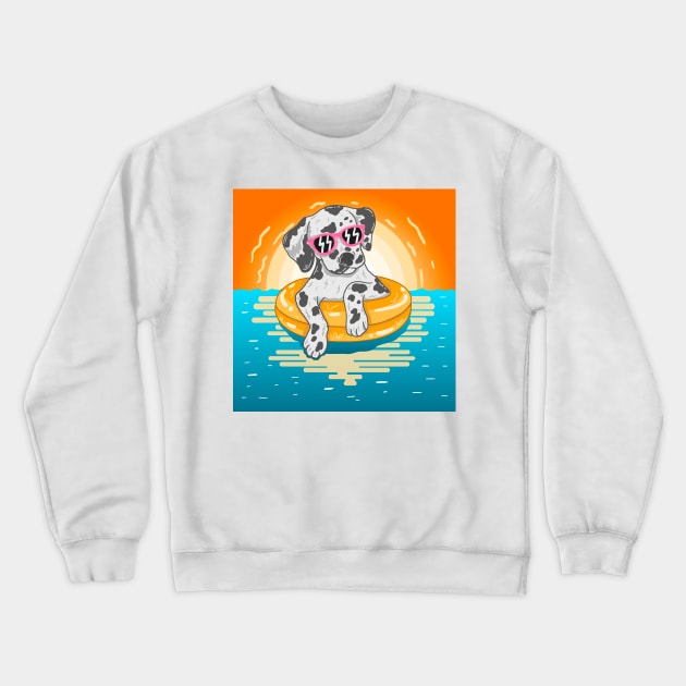 Dogs For Everybody Crewneck Sweatshirt by timegraf